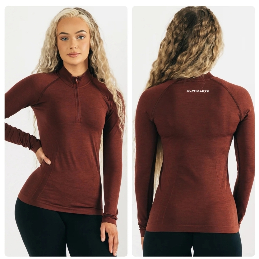 Alphalete seamless zip pullover